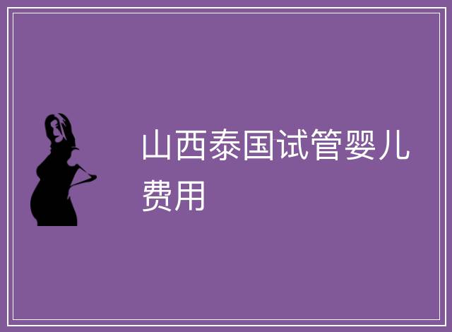 山西泰國(guó)試管嬰兒費(fèi)用