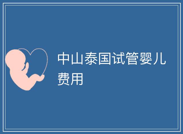 中山泰國(guó)試管嬰兒費(fèi)用